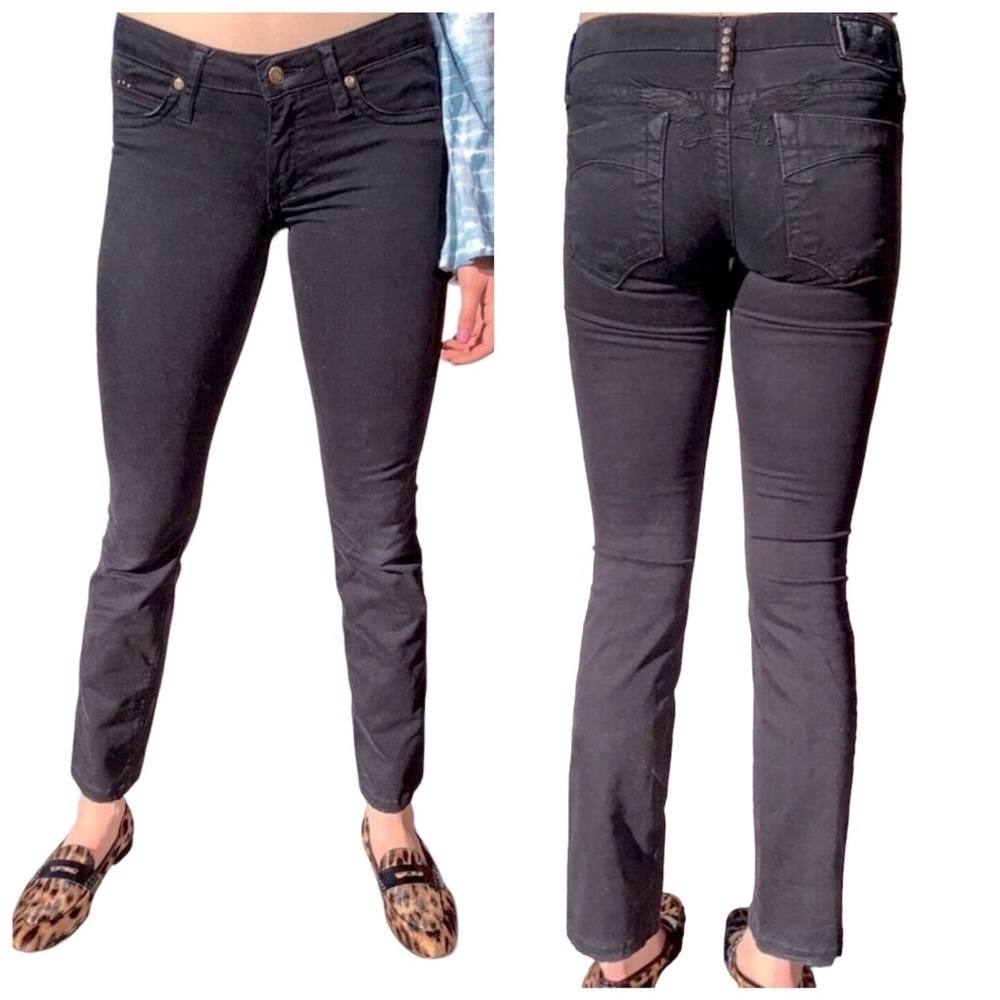 Robins Jeans Black Low Rise Skinny Jeans